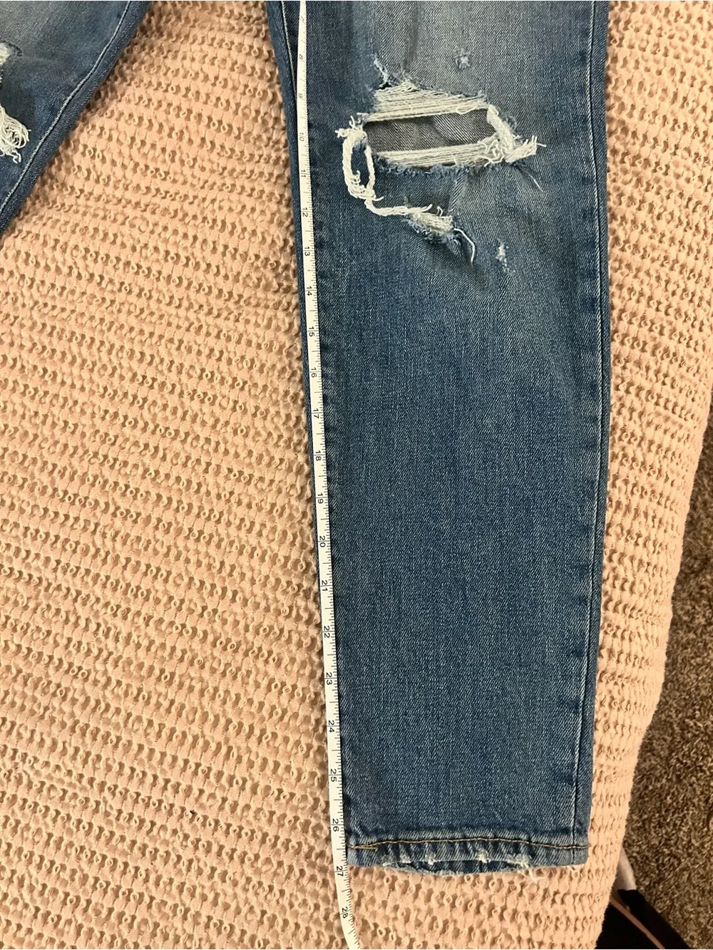 Old Navy Distressed High-Rise Medium Wash Jeans